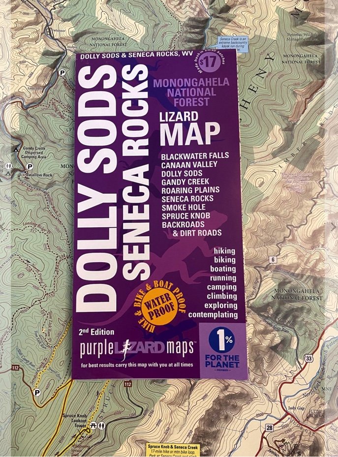 DOLLY SODS-SENECA ROCKS LIZARD MAP: WEST VIRGINIA