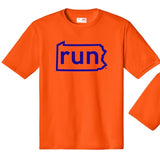 RunPA - Unisex Blazin Orange PA Trail Dog S/S Tech