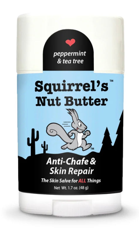 Squirrel's Nut Butter Anti-Chafe & Skin Repair Stick w/ Peppermint & Tea Tree, 1.7 oz