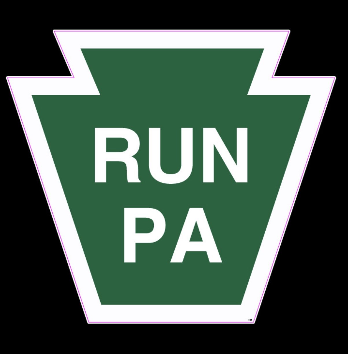 RunPA™ Keystone State Decal - Green