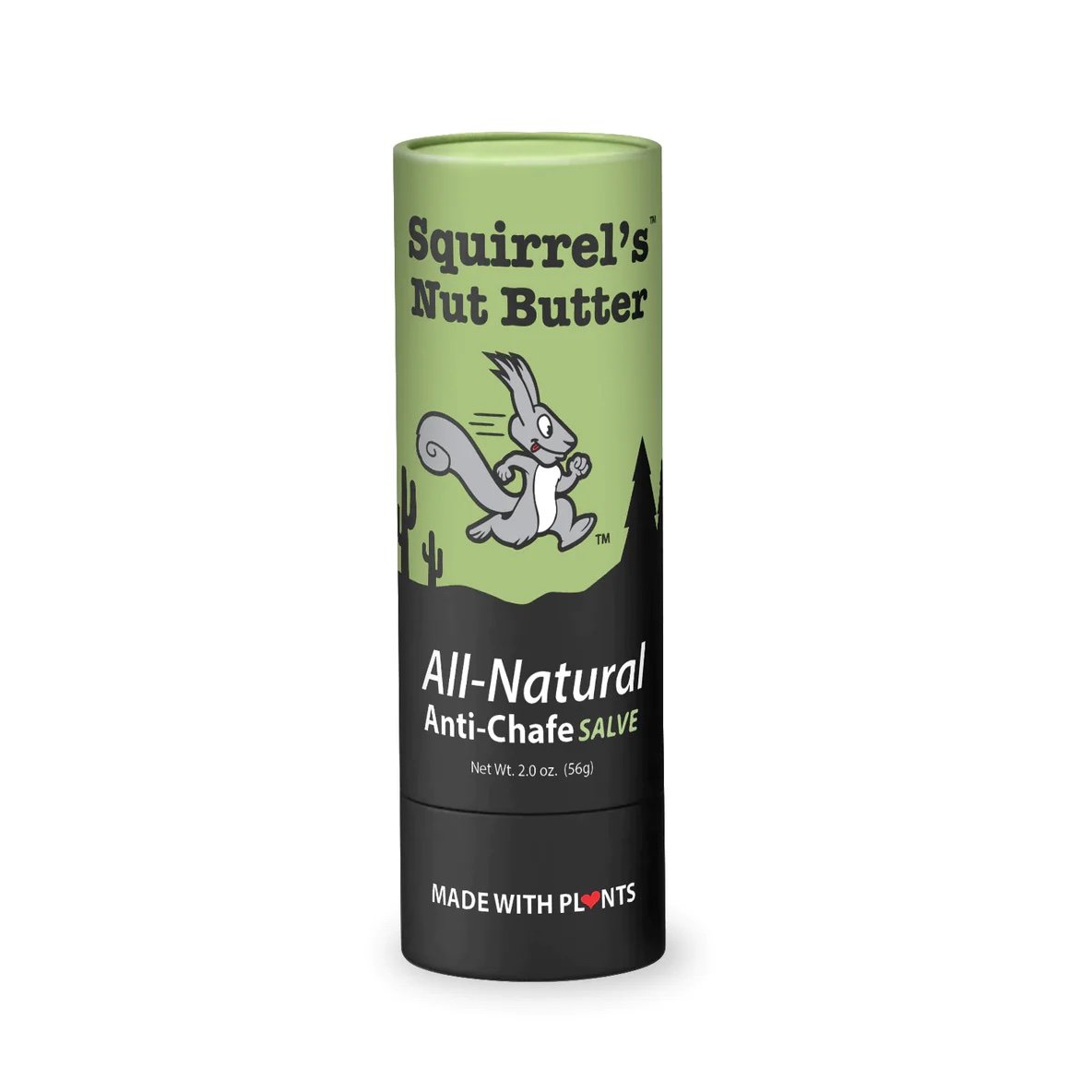 Squirrel's Nut Butter Anti-Chafe Compostable Tubes  2.0oz