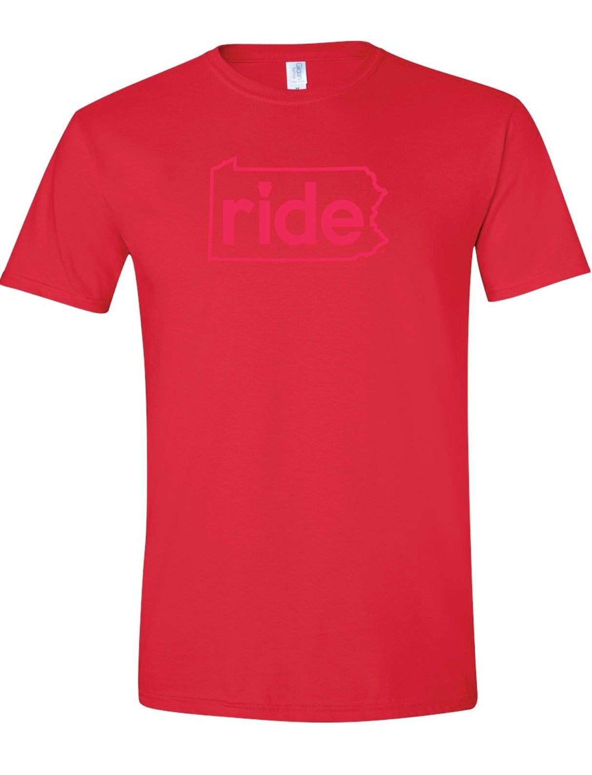 RidePA™ -Men's Monochromatic Red T-Shirt