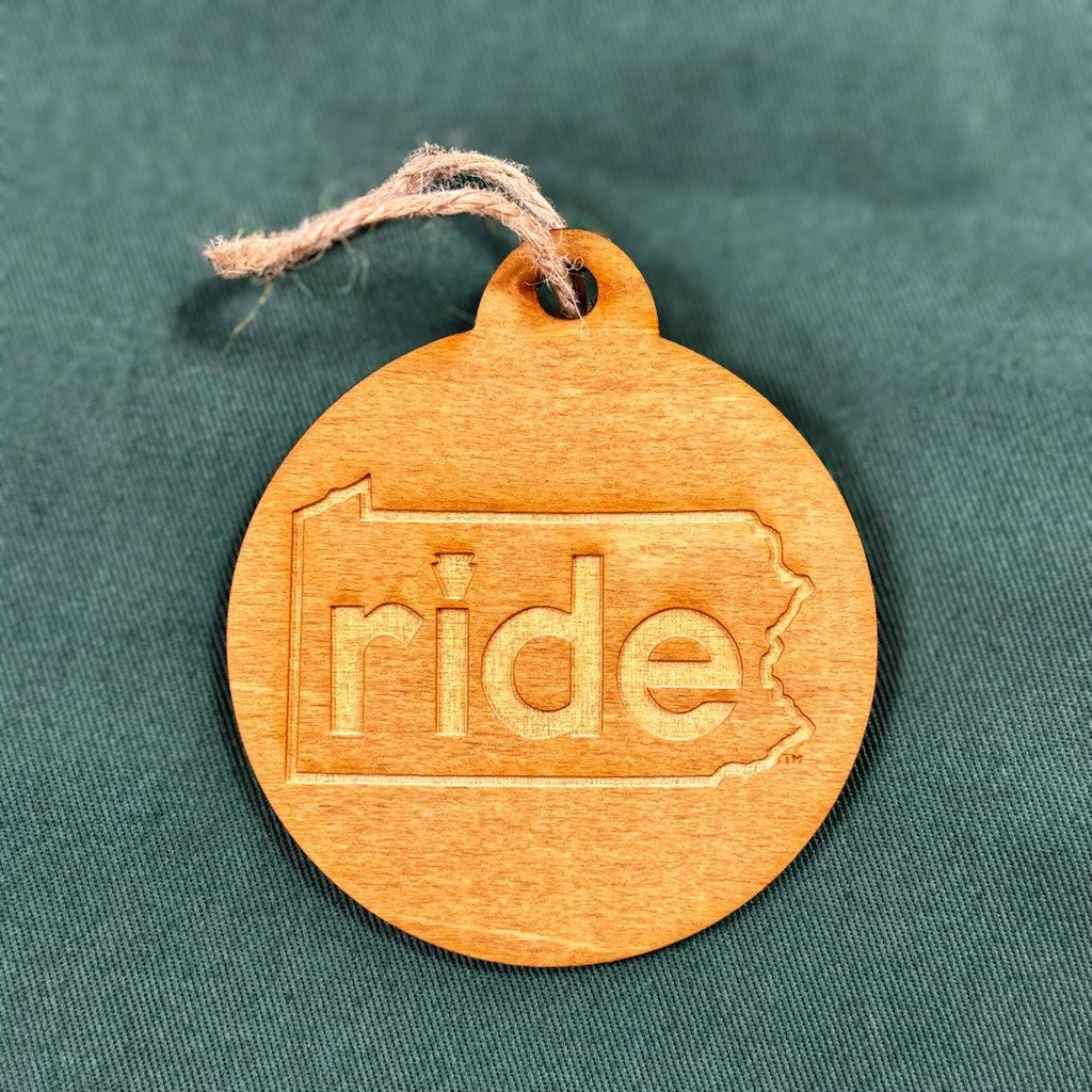 RidePA - Wooden Ornament